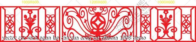 vector cnc vach ngan lan can cua cong sat plasma 1008